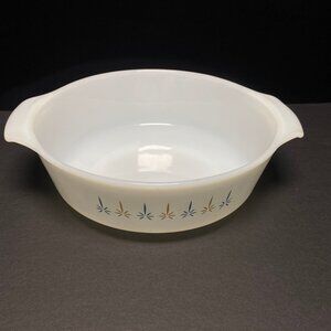 Vintage Fire King Candle Glow  1.5QT Round Casserole Ovenware Anchor Hocking